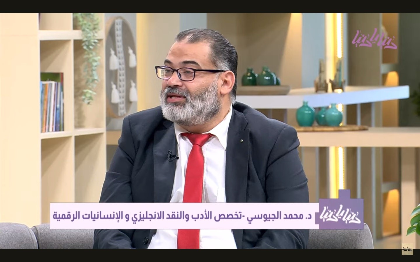 Dr. Mohammad Aljayyousi in a TV interview